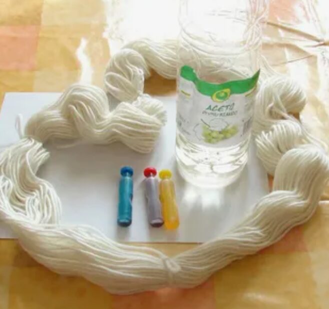 краска покраски пряжи для вязания